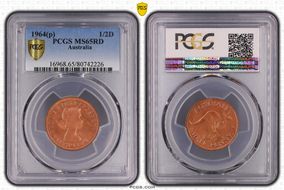 1964 Y. (p) 1/2D MS65RD
