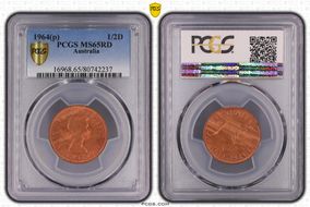 1964 Y. (p) 1/2D MS65RD