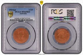 1964 Y. (p) 1/2D MS65RD