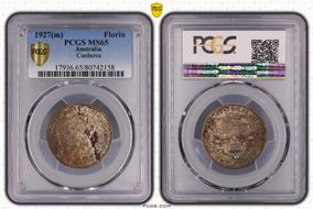 1927(m) Florin Canberra  KM-31 MS65