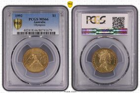 1992 $1 Olympics MS66