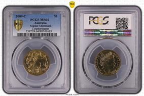 2009-C $1 Master Mintmark Counterstamp MS64