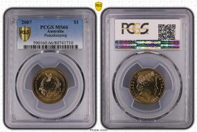 2007 $1 Peacekeeping MS66