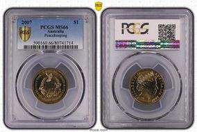 2007 $1 Peacekeeping MS66