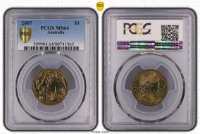 2007 $1 MS64