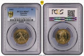1992 $1 Olympics MS67