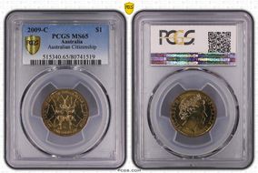 2009-C $1 Australian Citizenship MS65