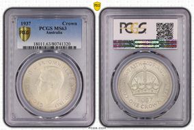 1937 Crown KM-34  Ag MS63