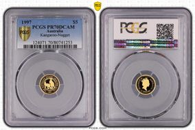 1997-P $5 Kangaroo-Nugget PR70DCAM