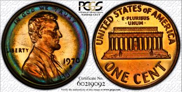 1970-S 1C Large Date PR64RB