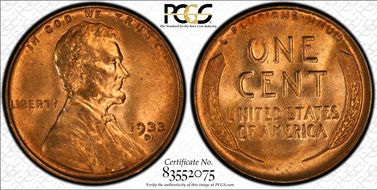 1933-D 1C MS65RD