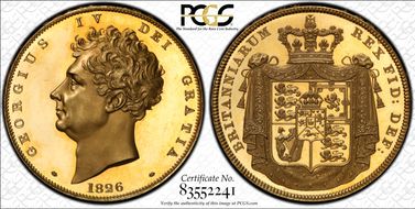 1826 P£5 WR-213 Lettered Edge PR64CAM