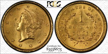1851 G$1 MS64