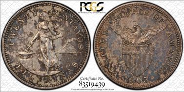 1905-S/S 20C Allen-10.06a RP 1 AU55