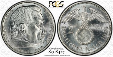 1939-A 2 Mk J-366 MS63