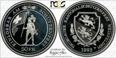 1993 HF 50 Fr Thurgau Haberling-45a PR67DCAM