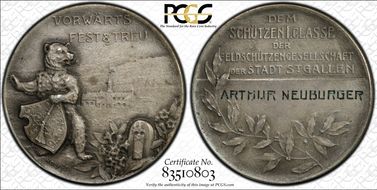 No Date Medal St.Gallen R-1235b Matte SP63