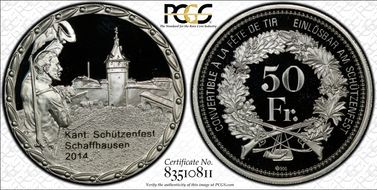2014 50 Fr Schaffhausen Haberling-91a PR69DCAM