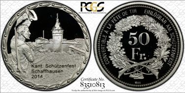2014 50 Fr Schaffhausen Haberling-91a PR68DCAM