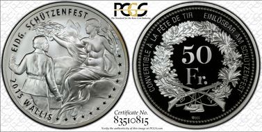 2015 50 Fr Wallis Haberling-93a PR70DCAM