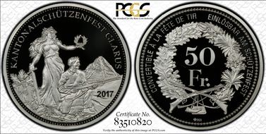 2017 50 Fr Glarus Shooting Festival PR69DCAM