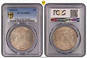 1878-CC $1 MS62