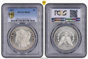 1891 $1 MS61