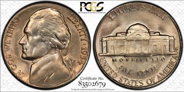 1954-S 5C DDR FS-801 MS65