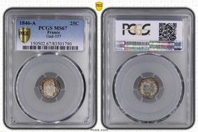 1846-A 25C Gad-357 MS67