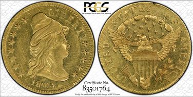 1804 $2.50 14 Star Reverse AU58