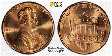 2012 1C Shield MS68RD