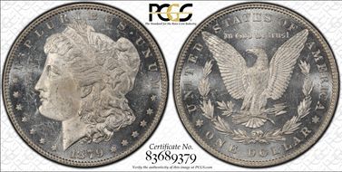 1879 $1 MS62PL