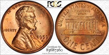 1959-D 1C MS64RD
