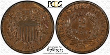 1869 2C RPD FS-302 MS63BN