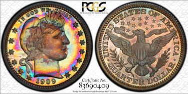 1909 25C PR67+