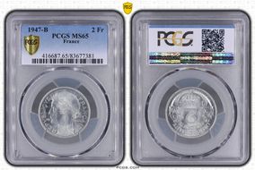 1947-B 2 Fr Gad-538a F-269 MS65