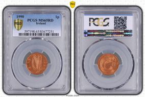 1990 1p MS65RD