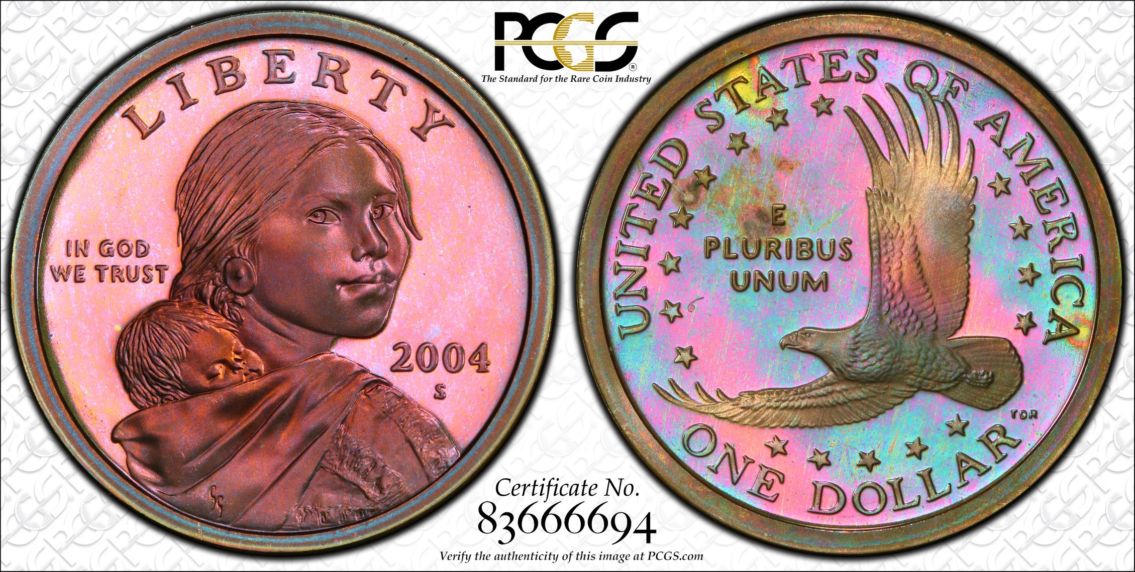 Pcgs certificate verification coin details for cert 83666694