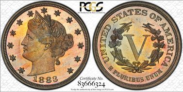 1883 5C No CENTS PR62