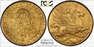 1926 SC$1 HK-453, Sesquicentennial MS64