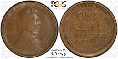 1922 No D 1C Strong Reverse XF40BN