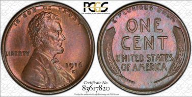 1916-D 1C MS64BN
