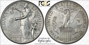 1915-S 50C Panama-Pacific N1