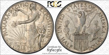 1915-S 50C Panama-Pacific XF45