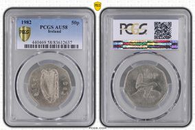 1982 50p AU58
