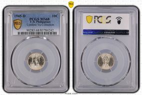 1945-D 10C MS68