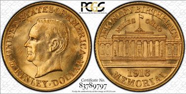 1916 G$1 McKinley MS64