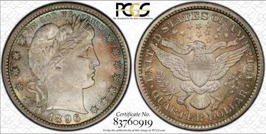1896 25C MS67