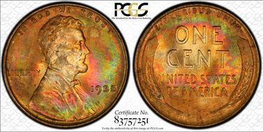 1935 1C MS65RB