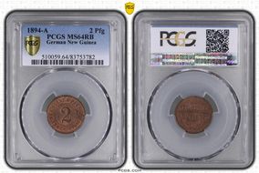 1894-A 2 Pfg KM-2 MS64RB